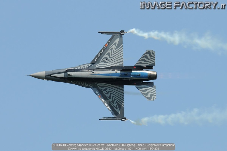 2011-07-01 Zeltweg Airpower 1922 General Dynamics F-16 Fighting Falcon - Belgian Air Component.jpg